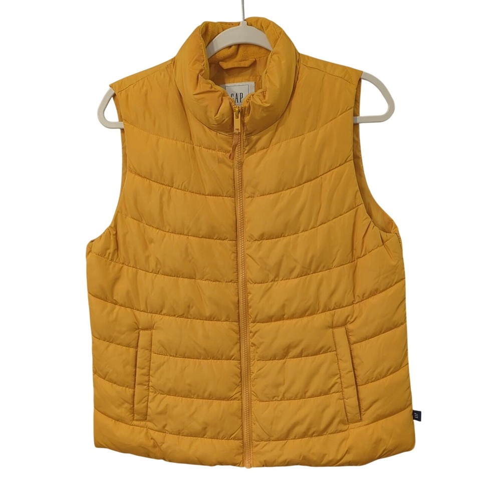 GAP Quilted Vest Yellow‎ size Medium